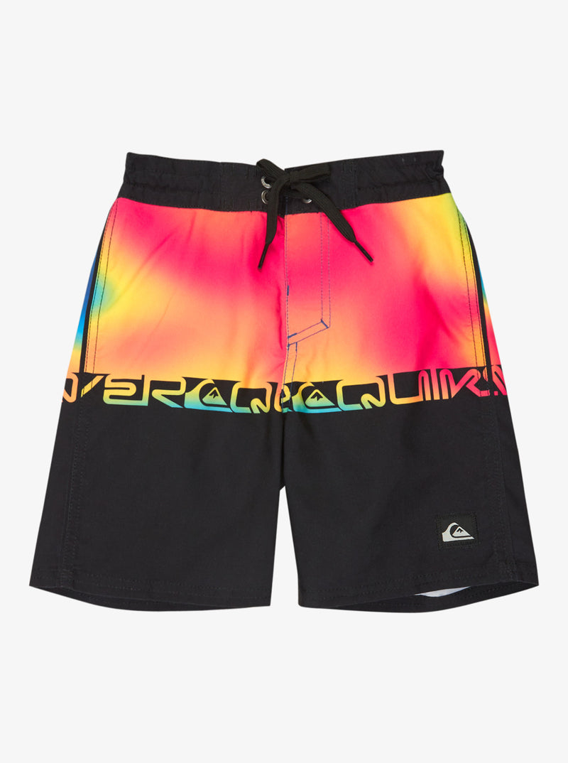 Load image into Gallery viewer, Quiksilver Kids' Everyday Half Jam 13" Boardshorts (2-7 Years) Black Wordblock EQKBS03433-KVJ6
