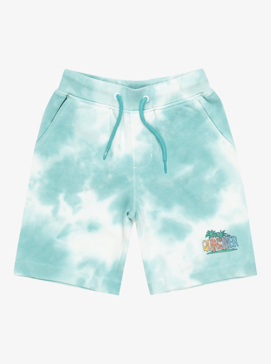 Quiksilver Kids' Tie Dye Elastic Waist Shorts (2-7) Marine Blue EQKFB03121_BHA0
