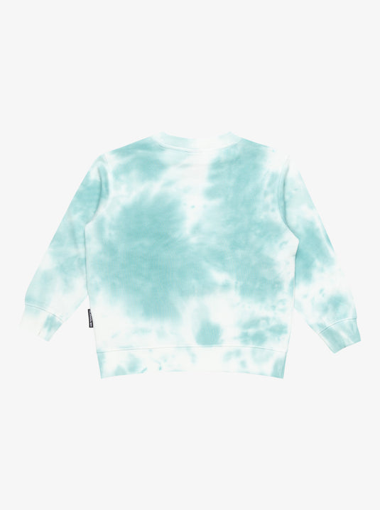Quiksilver Kids' Tie Dye Crew Neck Sweatshirt (2-7) Marine Blue EQKFT03398_BHA0