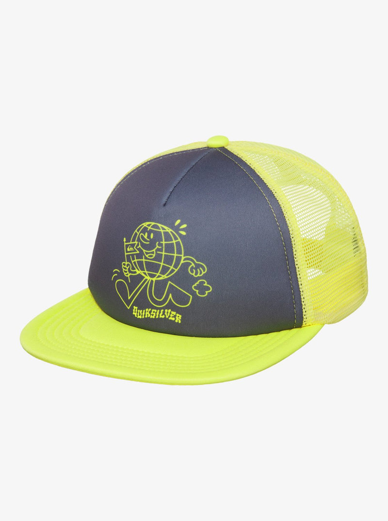 Load image into Gallery viewer, Quiksilver Kid's Classic Foam Trucker Hat Iron Gate EQKHA03044-KZM0
