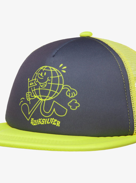 Quiksilver Kid's Classic Foam Trucker Hat Iron Gate EQKHA03044-KZM0