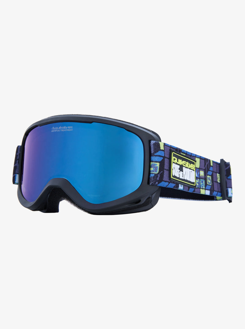 Load image into Gallery viewer, Quiksilver Kids&#39; Little Grom Ski/Snowboard Goggles 3D Check/Clux Ml Blue S3 EQKTG03005-YKB0
