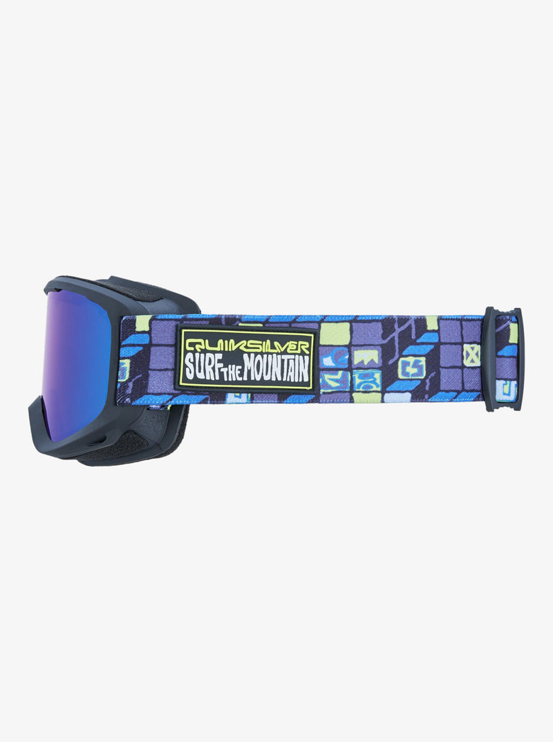 Load image into Gallery viewer, Quiksilver Kids&#39; Little Grom Ski/Snowboard Goggles 3D Check/Clux Ml Blue S3 EQKTG03005-YKB0
