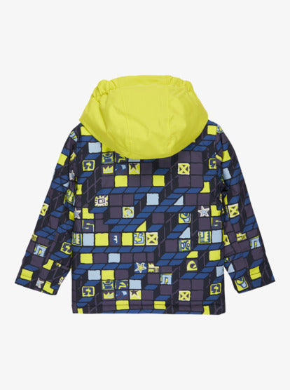 Quiksilver Kids' Little Mission Snow Jacket 3D Checker Yellow Plum EQKTJ03026-YEG1