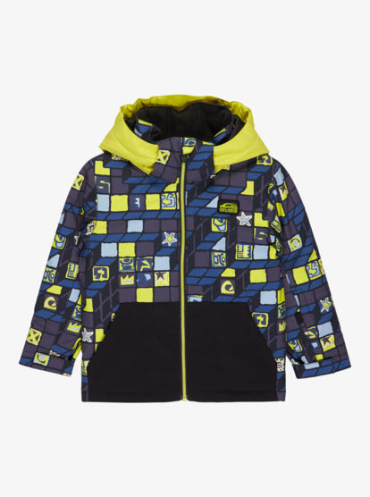 Quiksilver Kids' Little Mission Snow Jacket 3D Checker Yellow Plum EQKTJ03026-YEG1