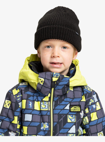 Quiksilver Kids' Little Mission Snow Jacket 3D Checker Yellow Plum EQKTJ03026-YEG1
