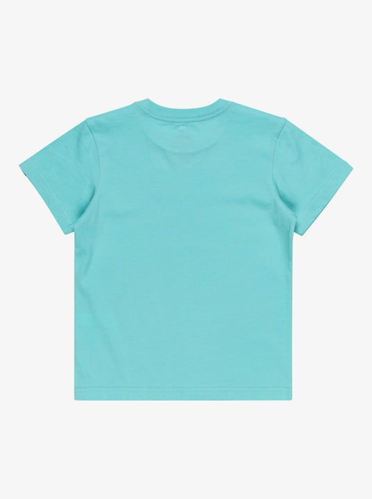 Quiksilver Kid's Tasty Waves Short Sleeves T-Shirt (2 - 7) Aqua Sky EQKZT03561-BGH0