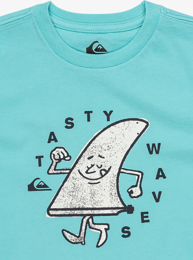 Load image into Gallery viewer, Quiksilver Kid&#39;s Tasty Waves Short Sleeves T-Shirt (2 - 7) Aqua Sky EQKZT03561-BGH0
