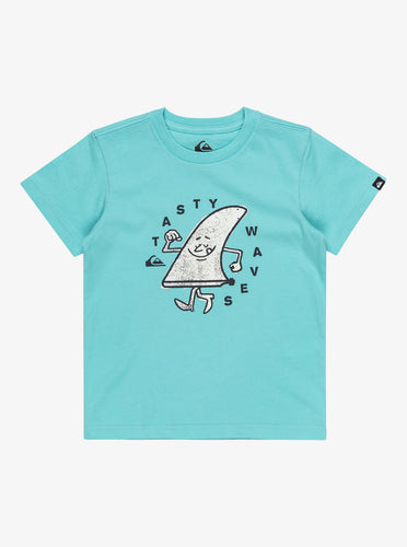 Quiksilver Kid's Tasty Waves Short Sleeves T-Shirt (2 - 7) Aqua Sky EQKZT03561-BGH0
