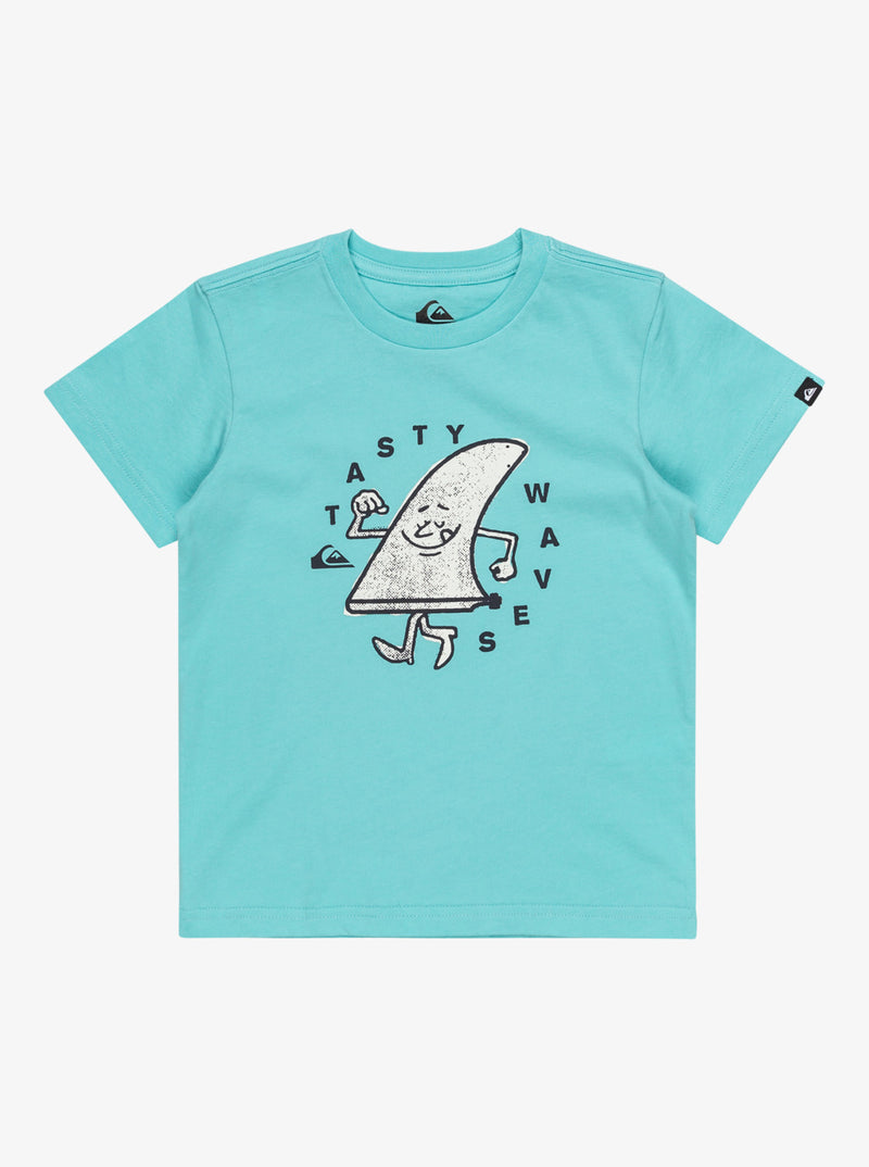 Load image into Gallery viewer, Quiksilver Kid&#39;s Tasty Waves Short Sleeves T-Shirt (2 - 7) Aqua Sky EQKZT03561-BGH0
