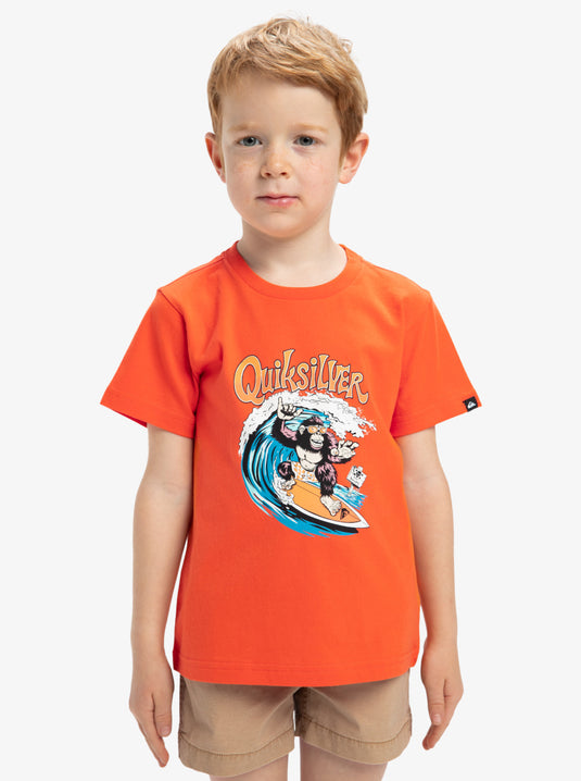Quiksilver Kid's Kong Story Short Sleeves T-Shirt (2-7 Years) Tigerlily EQKZT03562-NME0