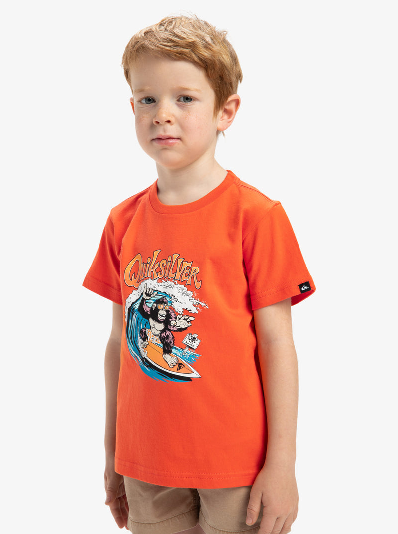 Load image into Gallery viewer, Quiksilver Kid&#39;s Kong Story Short Sleeves T-Shirt (2-7 Years) Tigerlily EQKZT03562-NME0
