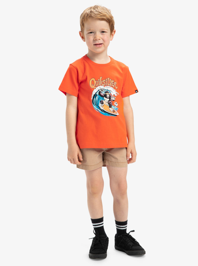 Load image into Gallery viewer, Quiksilver Kid&#39;s Kong Story Short Sleeves T-Shirt (2-7 Years) Tigerlily EQKZT03562-NME0
