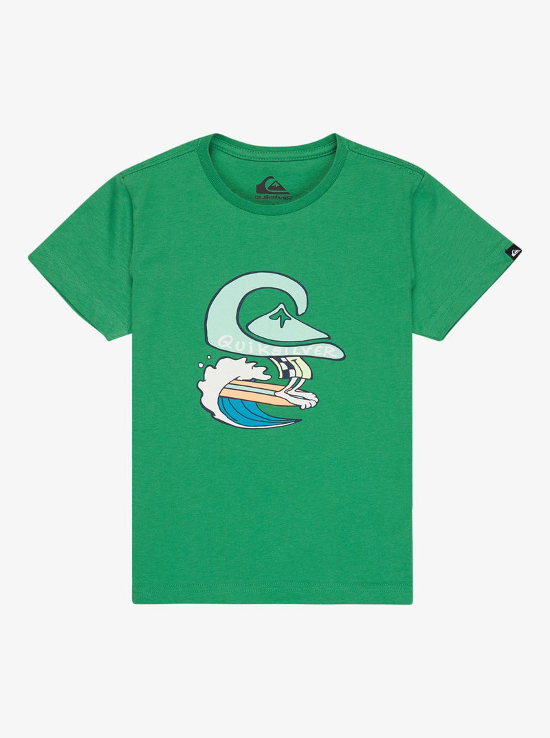 Load image into Gallery viewer, Quiksilver Kids' Ev Human Wave T-Shirt (2-7 Years) Leprechaun EQKZT03581-GNZ0
