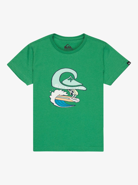Quiksilver Kids' Ev Human Wave T-Shirt (2-7 Years) Leprechaun EQKZT03581-GNZ0