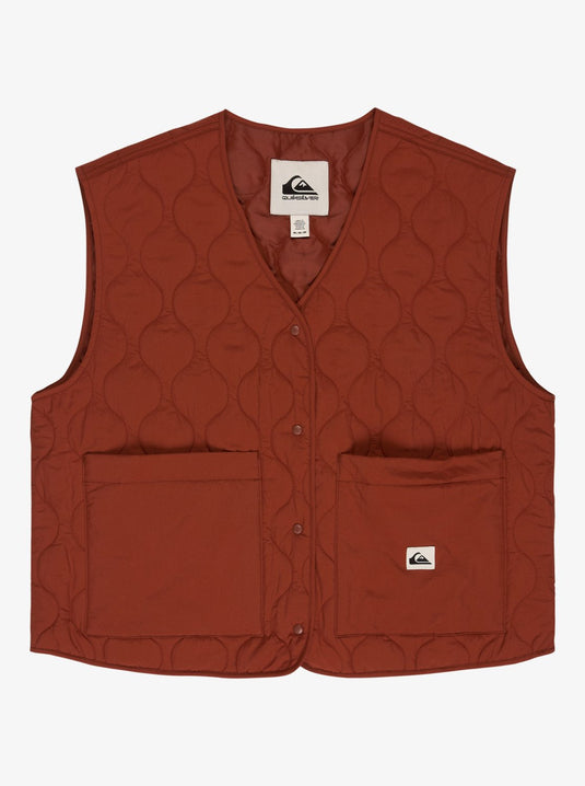 Quicksilver Women's Kalong Puff Vest Henna EQWJK03085-HEN