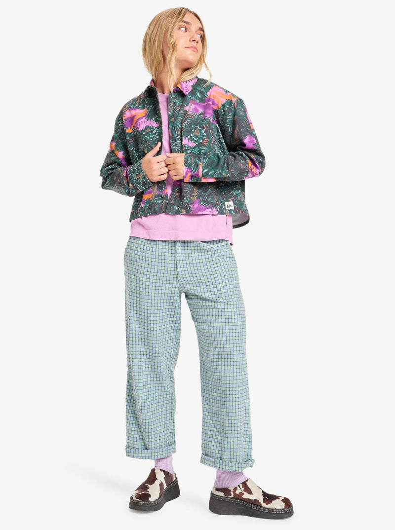 Load image into Gallery viewer, Quiksilver Women&#39;s Gemuroh Long Sleeve Shirt Trekking Hidden Gem Qsw EQWWT03151-GSC6
