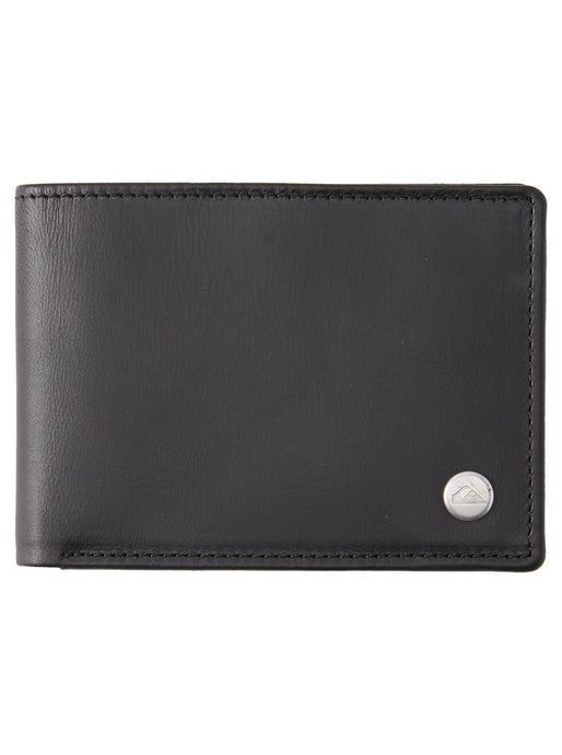 Quiksilver Men's Mac Tri Fold Leather Wallet Black EQYAA03940_KVJ0