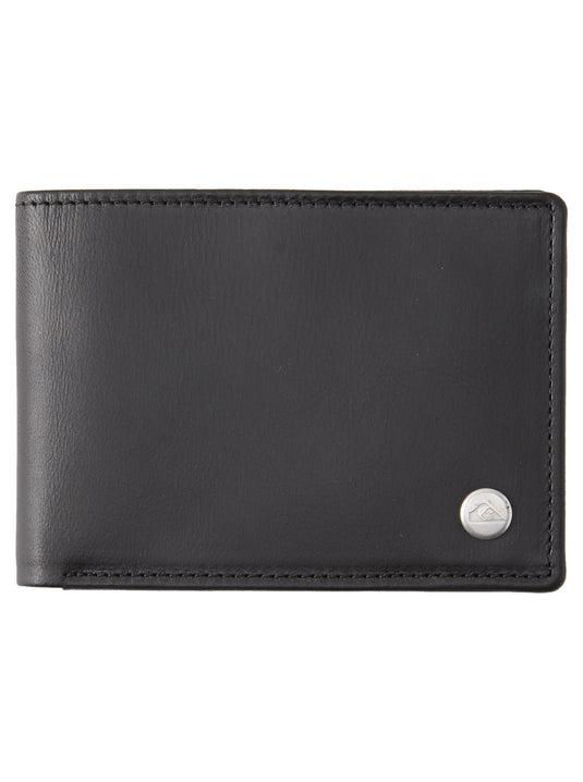 Quiksilver Men's Mac Tri Fold Leather Wallet Black EQYAA03940_KVJ0