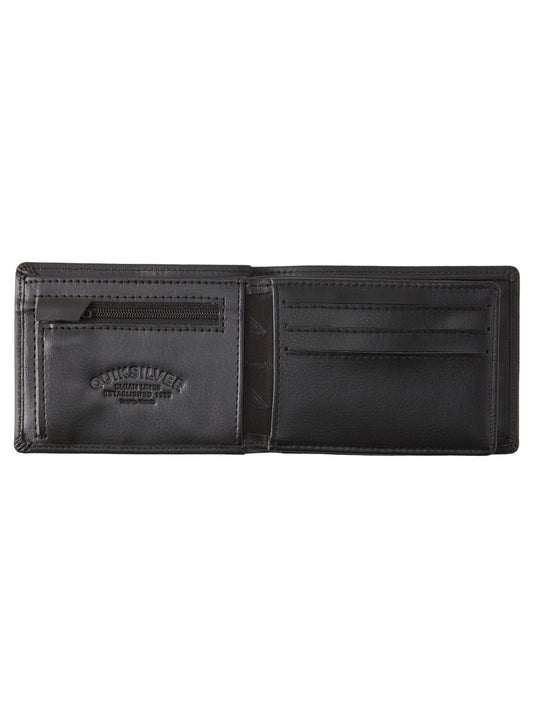 Quiksilver Men's Mack Leather Wallet Black EQYAA03940-KVJ0