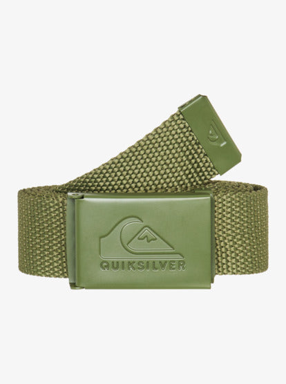 Quiksilver Men's Principal Schwack Cotton Webbing Belt Loden Green EQYAA03958-GNG0
