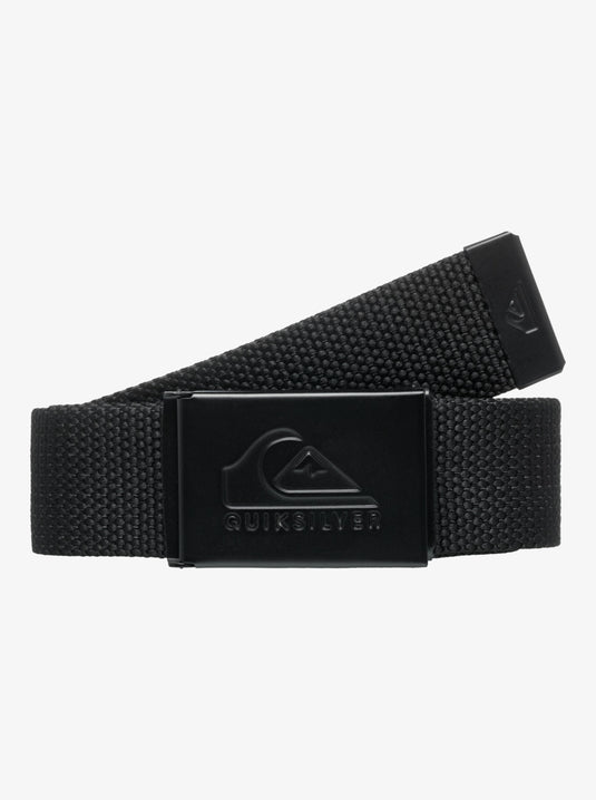 Quiksilver Men's Principal Schwack Cotton Webbing Belt Black/Black EQYAA03958-XKKK