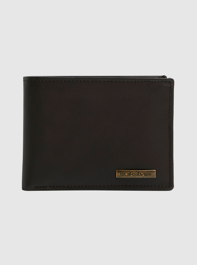 Load image into Gallery viewer, Quiksilver Mens&#39; Gutherie Leather Bi-Fold Wallet Chocolate Brown EQYAA03960-CSD0
