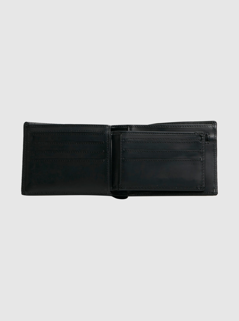 Load image into Gallery viewer, Quiksilver Mens&#39; Gutherie Leather Bi-Fold Wallet Black EQYAA03960-KVJ0
