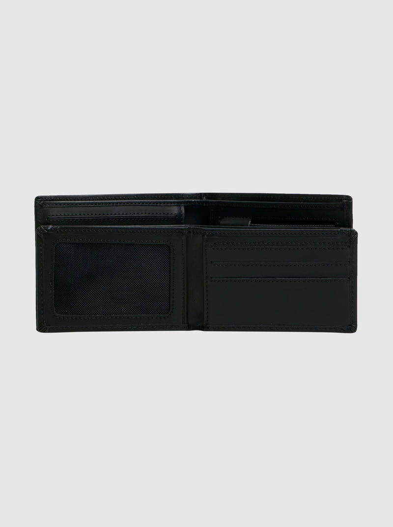 Load image into Gallery viewer, Quiksilver Mens&#39; Gutherie Leather Bi-Fold Wallet Black EQYAA03960-KVJ0
