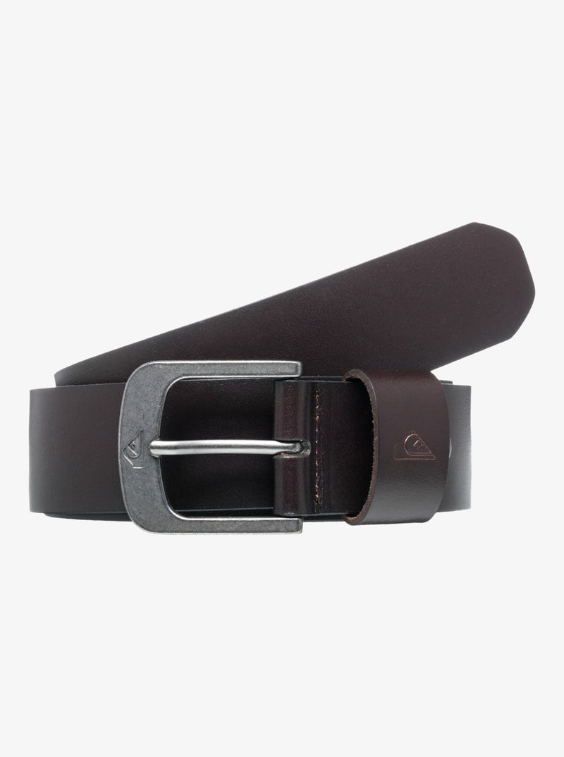 Load image into Gallery viewer, Quiksilver Men&#39;s The Everydaily Leather Belt Brown EQYAA03964-BRN
