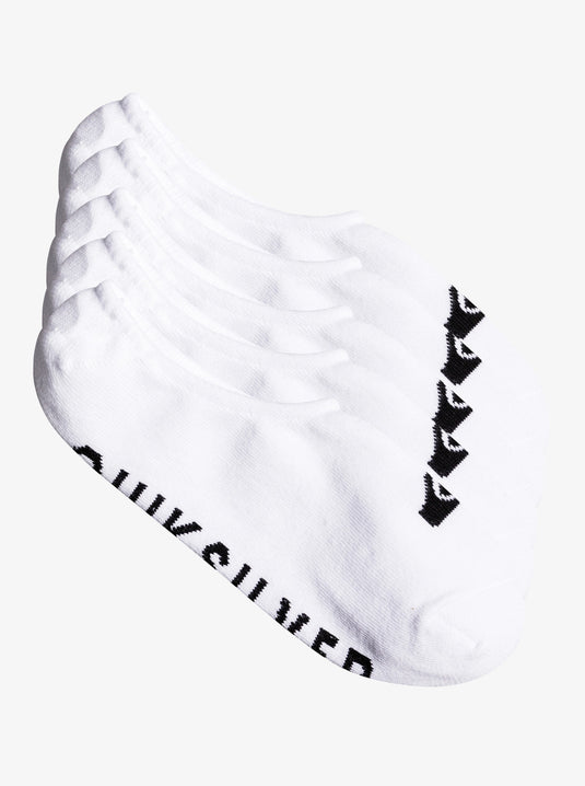 Quiksilver Men's 5 Liner Pack Socks White EQYAA04068-WBB0