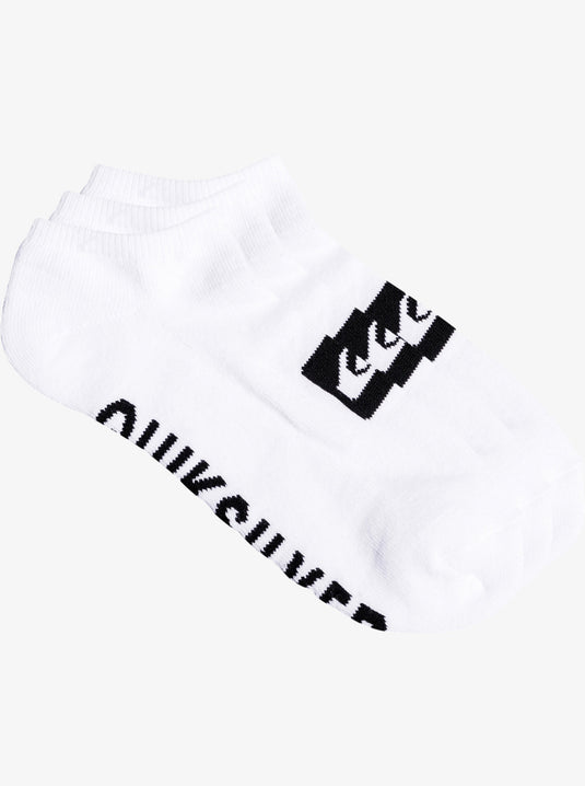 Quiksilver Men's 3 Ankle Pack Socks White EQYAA04069-WBB0