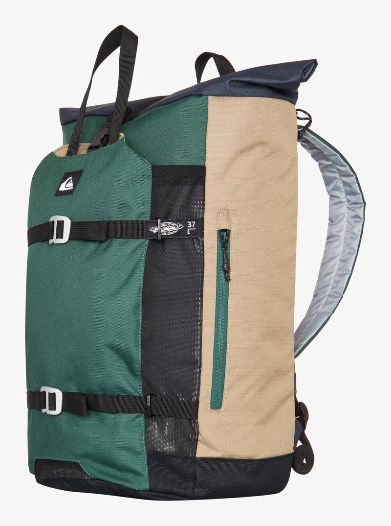 Load image into Gallery viewer, Quiksilver Men&#39;s New Secret Sesh 37L Backpack Trekking Green EQYBP03732-TKR
