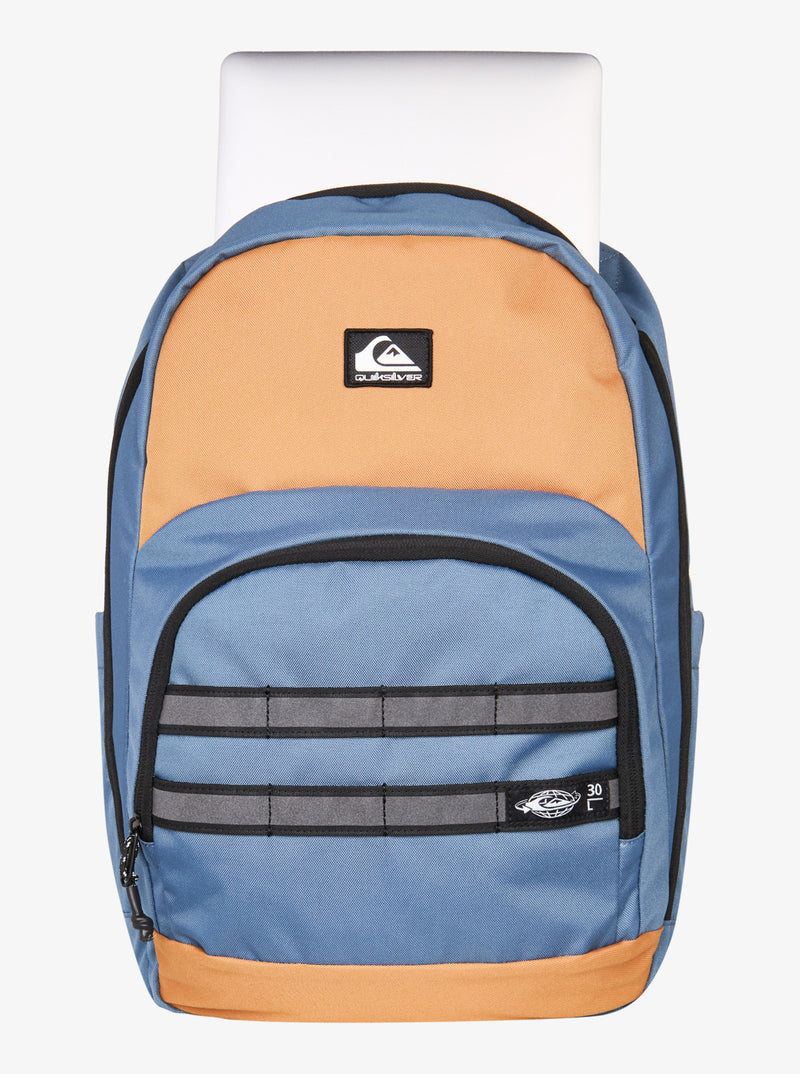Load image into Gallery viewer, Quiksilver Unisex Schoolie 3.0 Backpack Almond/China Blue EQYBP03733-CMD0
