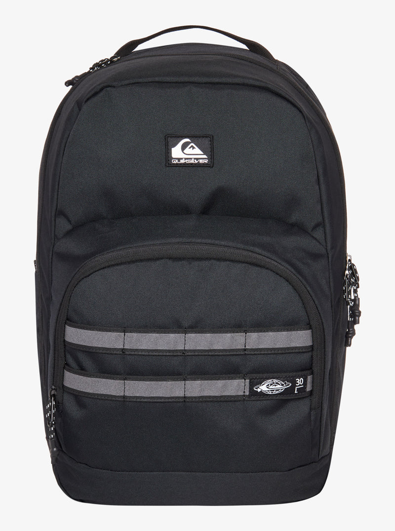 Load image into Gallery viewer, Quiksilver Men&#39;s Schoolie 3.0 30L Backpack Black EQYBP03733-KVJ0
