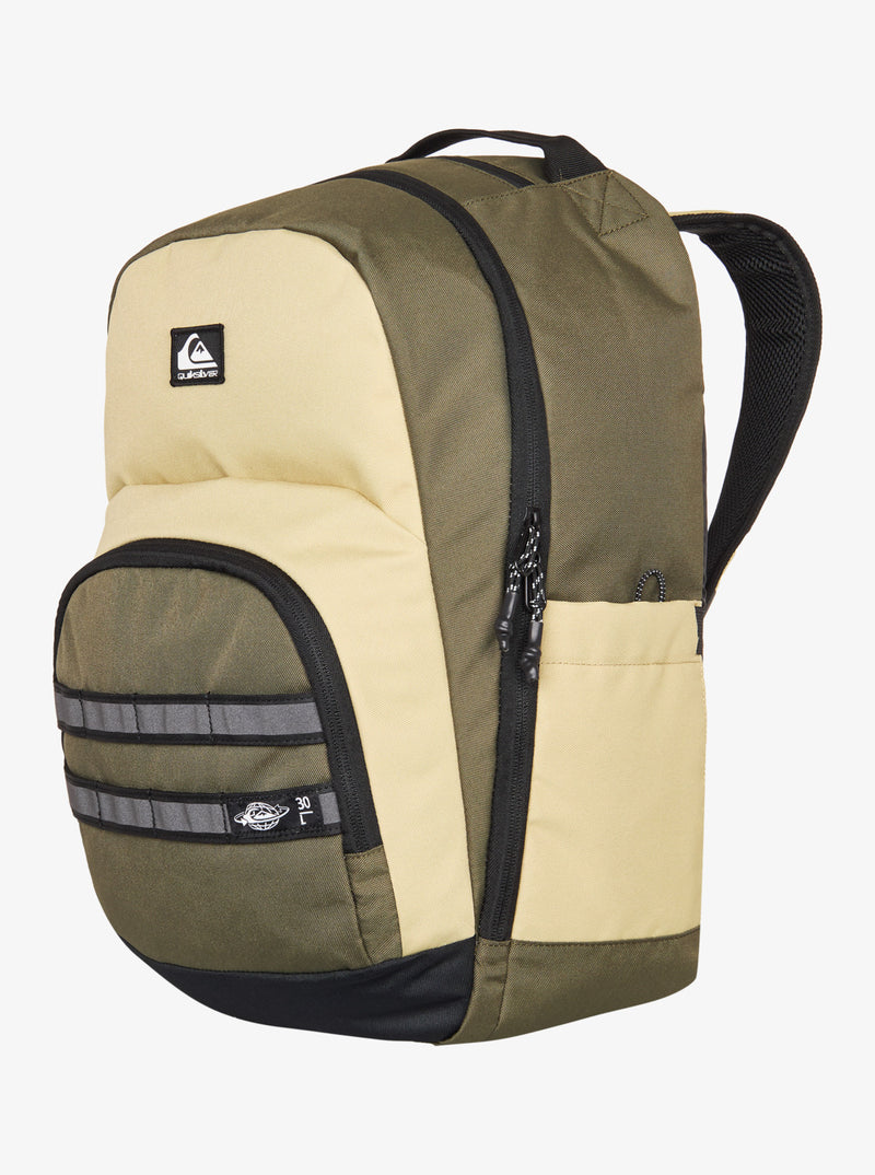 Load image into Gallery viewer, Quiksilver Men&#39;s Schoolie 3.0 30L Backpack Sponge/Grape Leaf EQYBP03733-TKP0
