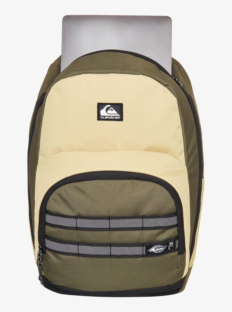 Load image into Gallery viewer, Quiksilver Men&#39;s Schoolie 3.0 30L Backpack Sponge/Grape Leaf EQYBP03733-TKP0
