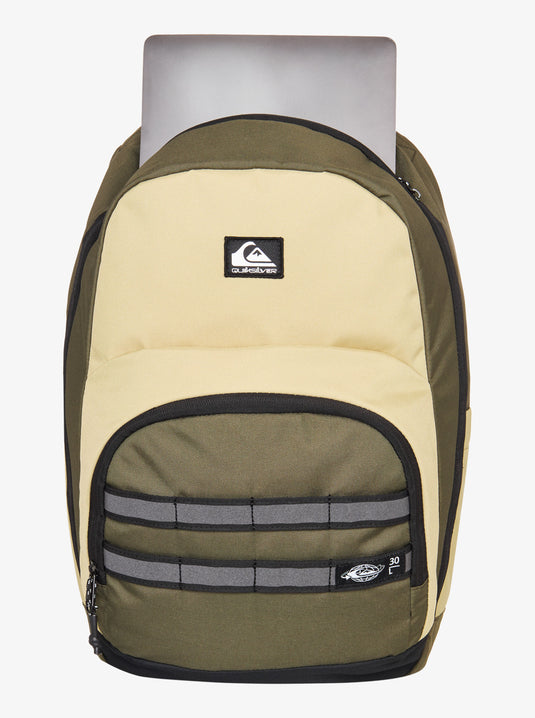 Quiksilver Men's Schoolie 3.0 30L Backpack Sponge/Grape Leaf EQYBP03733-TKP0