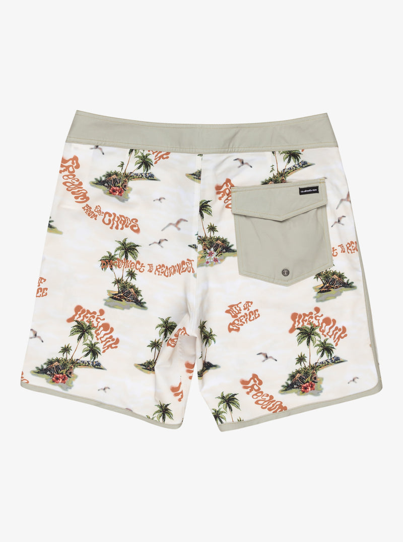 Load image into Gallery viewer, Quiksilver Men&#39;s Surfsilk Scallop 18&#39;&#39; Board Shorts Abbey Stone Naturama EQYBS04862-THQ6
