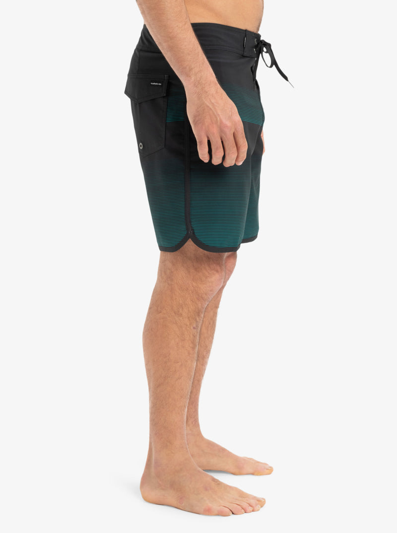 Load image into Gallery viewer, Quiksilver Men&#39;s Surfsilk Scallop 18&#39;&#39; Board Shorts Teal Green Tijuana EQYBS04862-BSJ6
