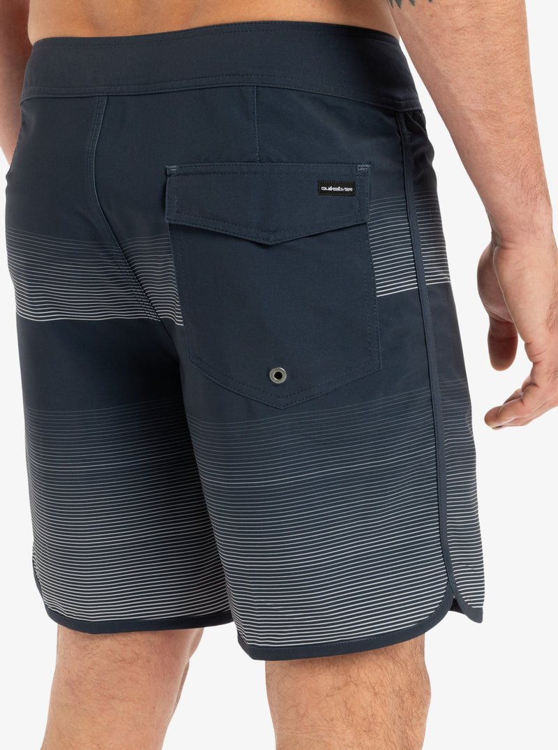 Load image into Gallery viewer, Quiksilver Men&#39;s Surfsilk Scallop 18&quot; Board Shorts Dark Navy Tijuana EQYBS04862-KTP6
