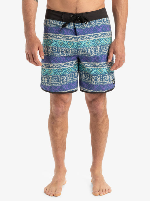 Quiksilver Men's Surfsilk Scallop 18'' Board Shorts Global Heat Dusted Peri EQYBS04862-PMG6