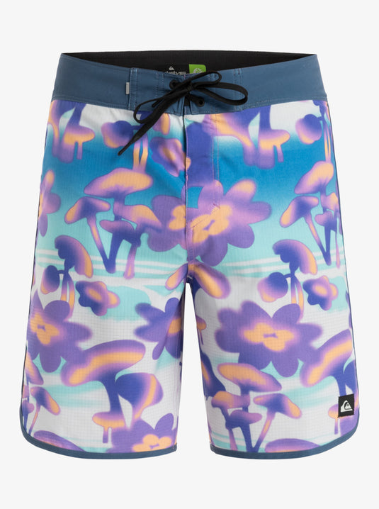 Quiksilver Men's Highline Scallop 19" Boardshorts Marine Blue Biophilia EQYBS04865-BHA6
