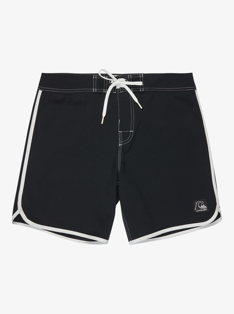 Load image into Gallery viewer, Quiksilver Men&#39;s Original Scallop 18&quot; Board Shorts Black EQYBS04880-KVJ0
