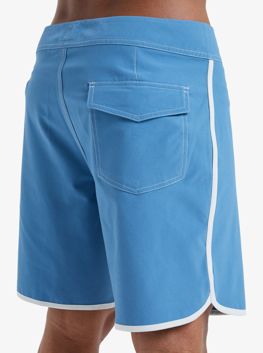 Quiksilver Men's Original Scallop 18" Board Shorts Coronet Blue EQYBS04880-BLQ0