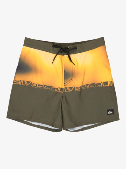 Load image into Gallery viewer, Quiksilver Men's Everyday 16'' Swim Shorts Grape Leaf Wordblock EQYBS04897-CRE6
