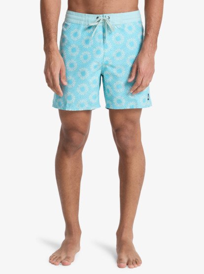 Quiksilver Men's Everyday Half Jam 16'' Swim Shorts Aqua Ocean Mayhem EQYBS04897-BJK7