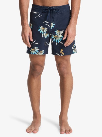 Quiksilver Men's Everyday 16'' Swim Shorts Dark Navy Coastal Floral EQYBS04897-KTP6