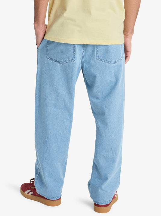 Quiksilver Men's Taxer Regular Denim Jeans 2001 Stone Wash EQYDP03494_BSP0