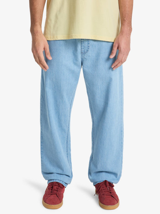 Quiksilver Men's Taxer Regular Denim Jeans 2001 Stone Wash EQYDP03494_BSP0